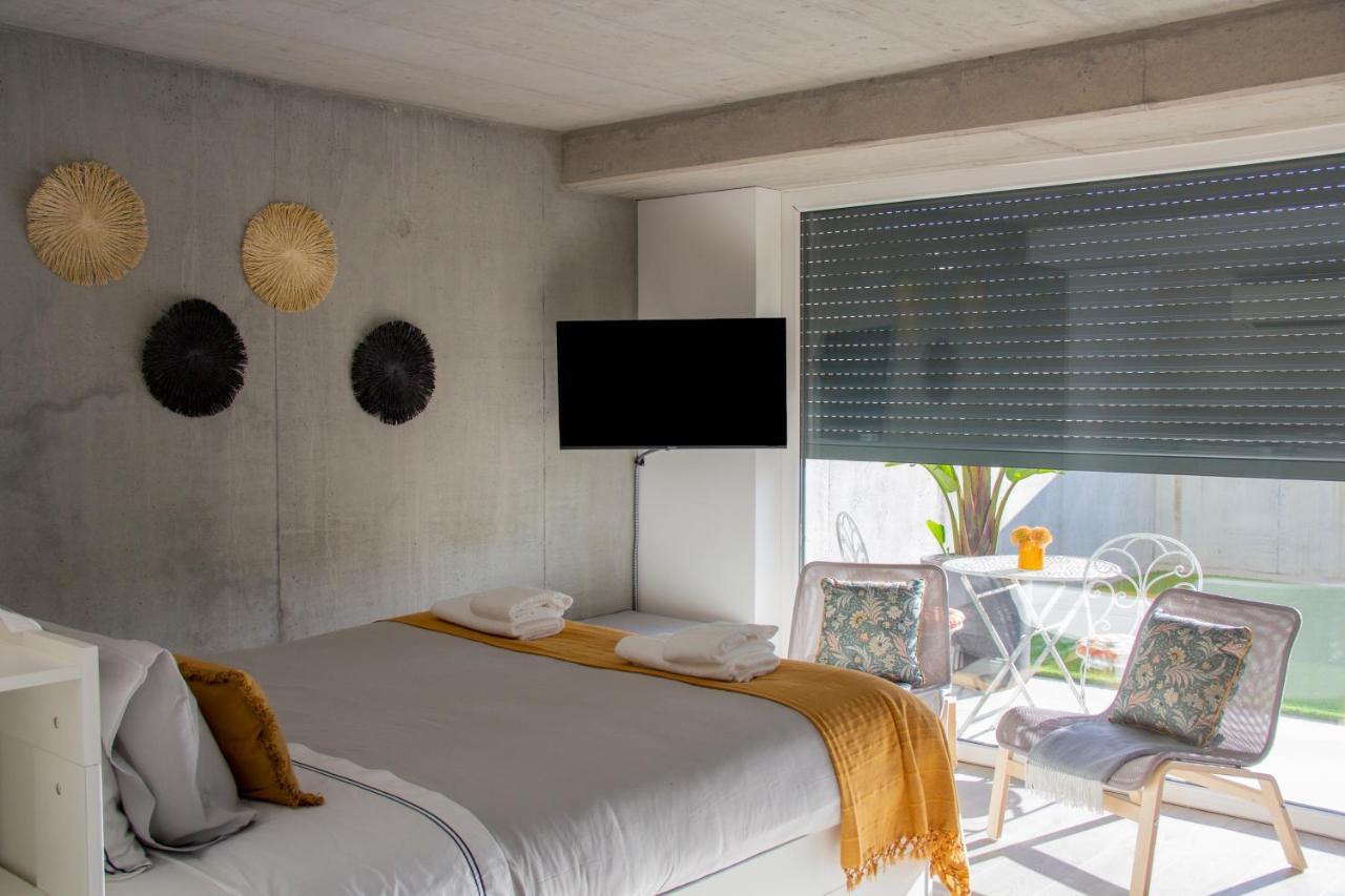 Casa Das Falcoeiras - Estudio Com Terraco Privado Aveiro Bagian luar foto